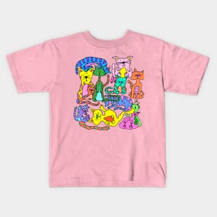 Purrty Cats Kids T-Shirt